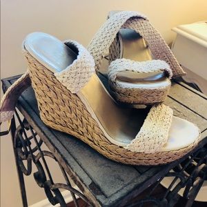Stuart Weitzman Alex Crochet Wedge